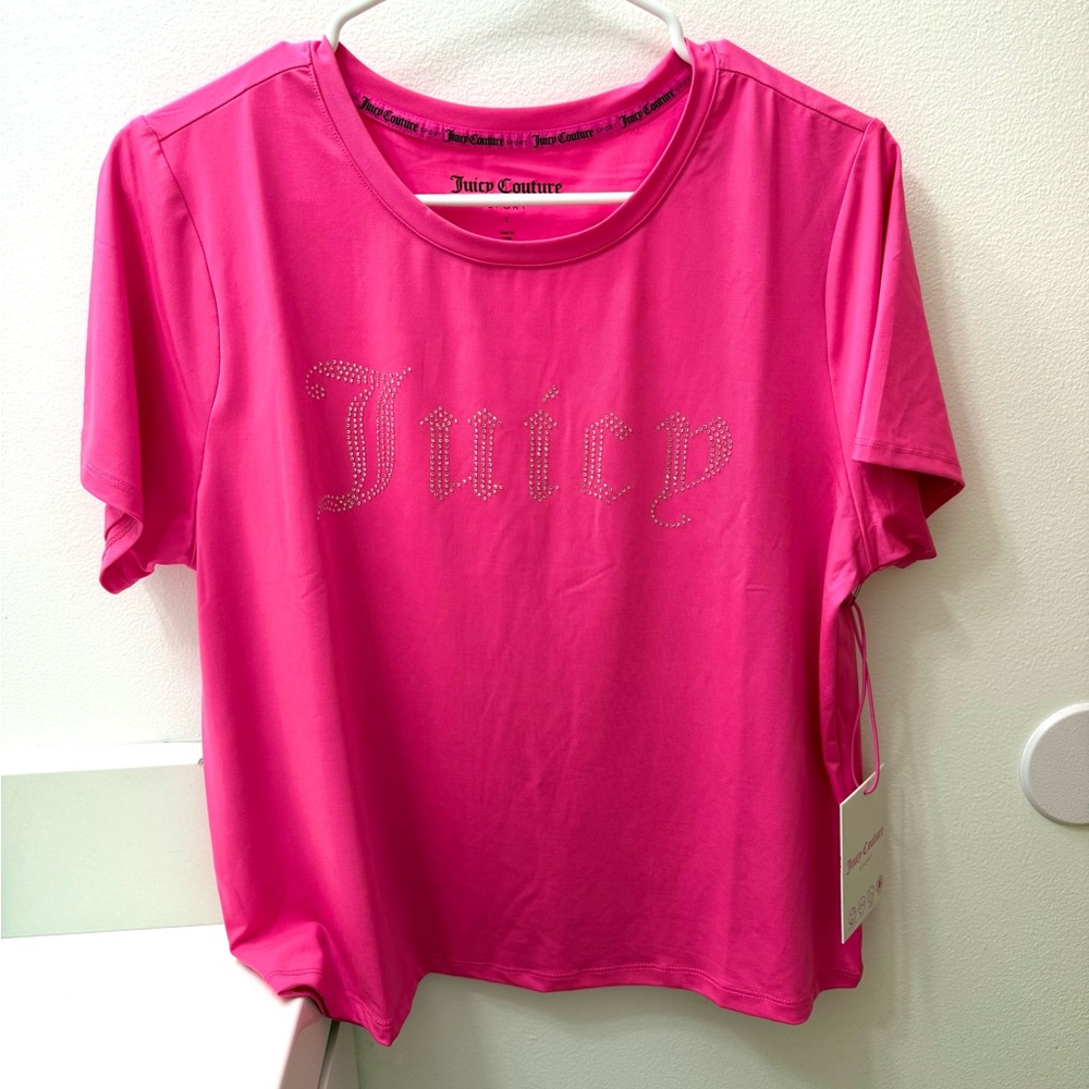 NWT Womens Juicy Couture Sport Short Sleeve T-shirt Size Large
